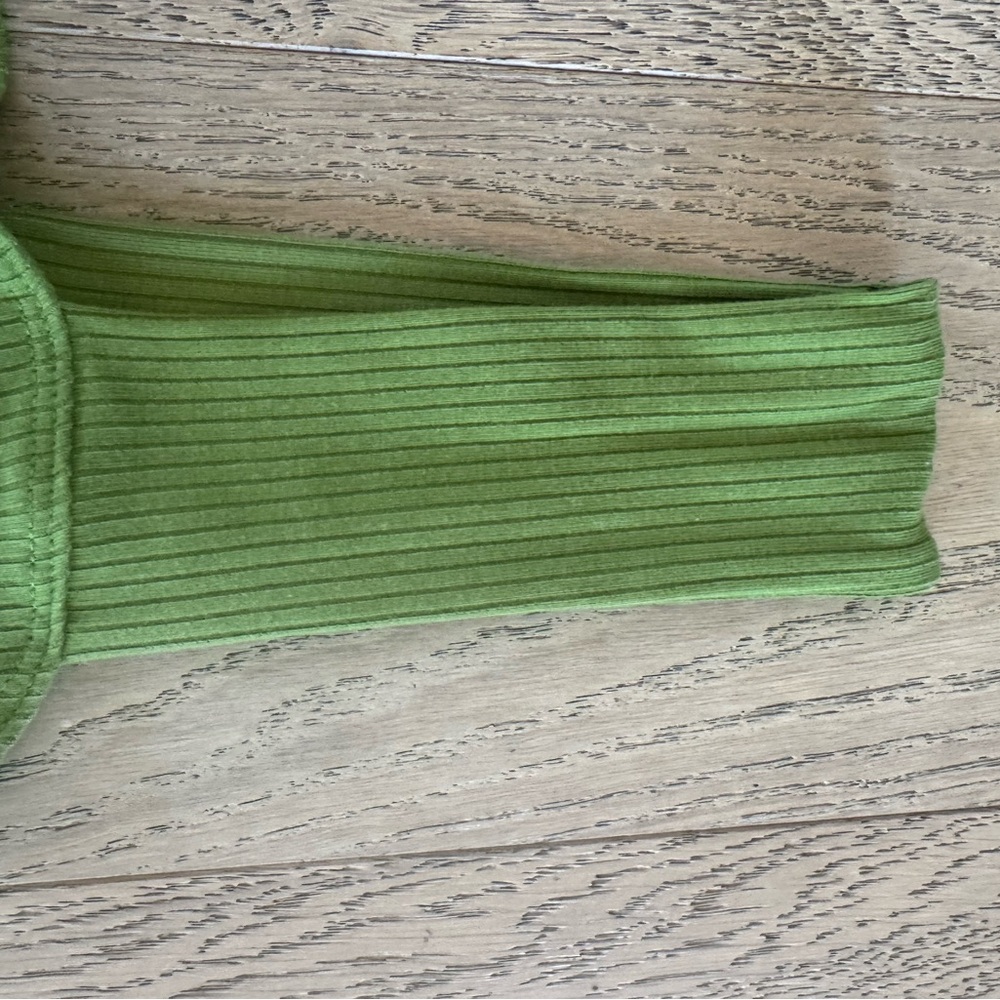 Reformation Cassi Knit Dress in Palm Green Medium - Picture 5 of 9